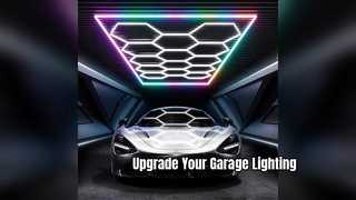 14 Altıgen RGB LED Garaj Işığı APP Kontrolü