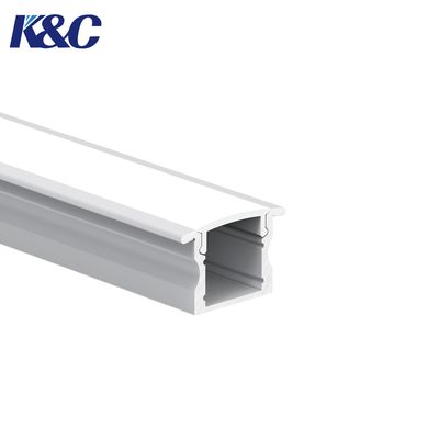 İyi bir fiyat. 6063 T5 Aluminum LED Profile 17.0x15.0mm for Embedded Installation çevrimiçi