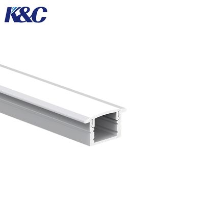 İyi bir fiyat. 6063 T5 Aluminum LED Profile 17.0x12.7mm for Embedded Installation çevrimiçi