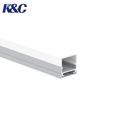 İyi bir fiyat. K29 Eloksallı LED Şerit Alüminyum Profil, W19.5 × H20.3mm Şerit Aydınlatma Sistemleri için PC/PMMA Difüzörlü çevrimiçi
