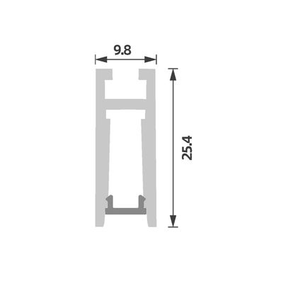 Slimmest led aluminum profile Pendant 18mm 6063 T5 Suspended LED Aluminium Profile
