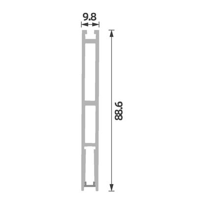 Slimmest led aluminum profile Pendant 18mm 6063 T5 Suspended LED Aluminium Profile