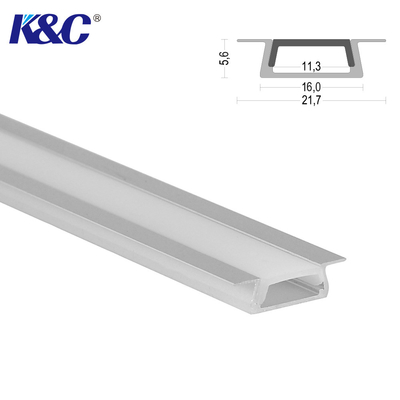İyi bir fiyat. T8 Temper LED Şerit Alüminyum Profil PC PMMA 6063 T5 Gömme çevrimiçi