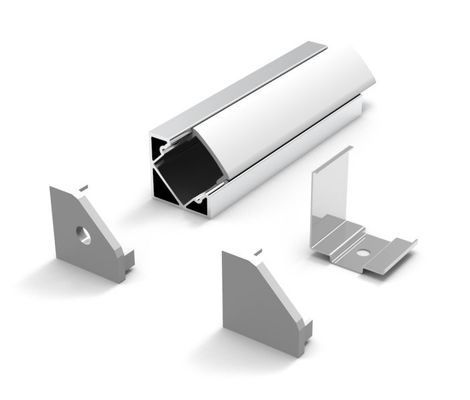 İyi bir fiyat. 90 Derece Köşe Alüminyum Led Profil 6063 Pc Difüzörlü çevrimiçi