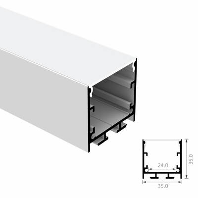 İyi bir fiyat. Led Şerit Işık için LED Şerit Alüminyum Profil 35x35mm Kaldırma Ekstrüzyon Kanalı çevrimiçi