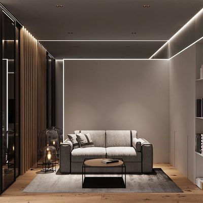 Led Şerit Aydınlatma için Eloksallı Küçük Ekstrüzyon Led Şerit Alüminyum Kanal 6063