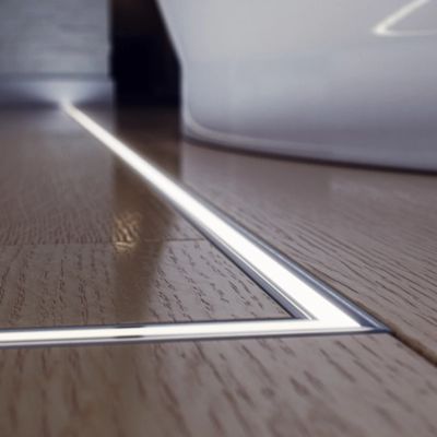 W50*H35mm Lineer ışık için PC difüzörlü Gömme Alüminyum LED Profil