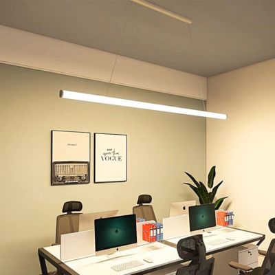 Led tüp ışığını askıya almak için D60mm pvc led profil