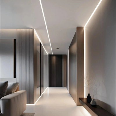 Ofis için 75 * 35mm Gömme Alüminyum LED Profil