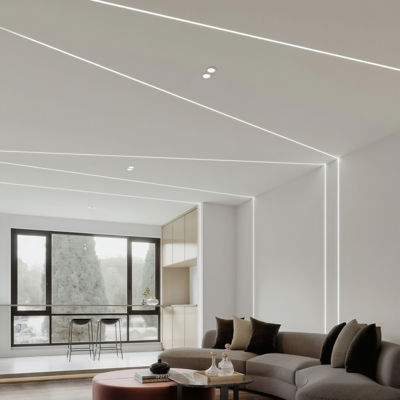 Duvara Monte Kare Ark LED Şerit Alüminyum Profil için Led alüminyum kanal