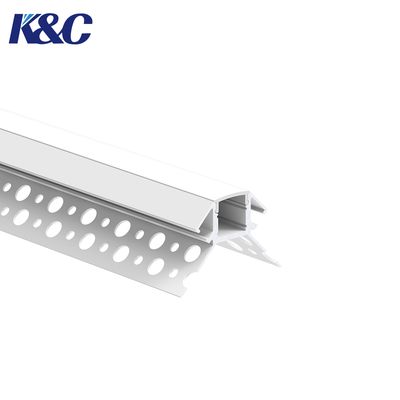 İyi bir fiyat. 6061-T6 Aluminum Alloy LED Plasterboard Profile with Integrated Diffuser and Sandblasting Oxidation for Uniform Lighting çevrimiçi