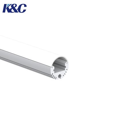 İyi bir fiyat. 6063 T5 Süspansiyon Montajı için PC Kapaklı Yuvarlak LED Ekstrüzyon çevrimiçi