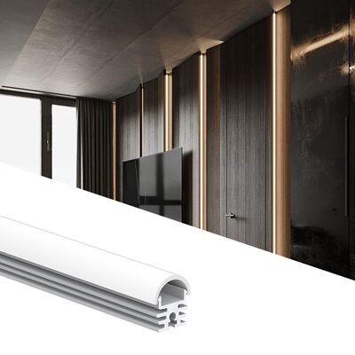 İyi bir fiyat. 6063 T5 Alüminyum Alaşımlı LED Profili, PMMA Kapaklı ve LED Çizgi Işıklandırması için Kum Patlaması Oksidasyonu çevrimiçi