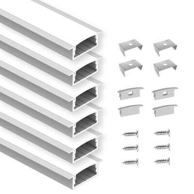 İyi bir fiyat. Dekoratif aydınlatma için 6063 Alüminyum alaşım ve anodize yüzeyli gömülü alüminyum LED profili çevrimiçi