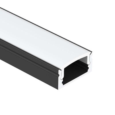 İyi bir fiyat. K17 Yüzey Montajlı LED Alüminyum Profili PMMA PC Diffuser ile 6063 T5 Alaşımında 12 mm LED Şerit için çevrimiçi