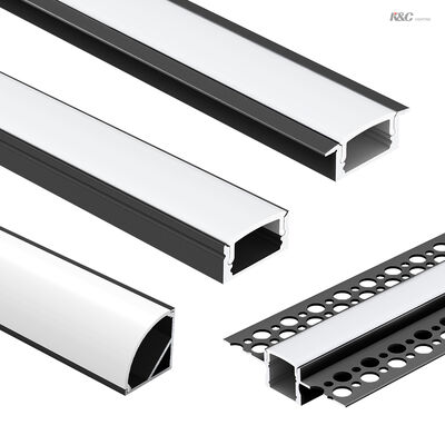 İyi bir fiyat. 5 Yıl Garantili 6063 T5 Alüminyum Alaşımlı LED Alüminyum Profil (12mm Genişliğe Kadar LED Şeritler İçin) çevrimiçi