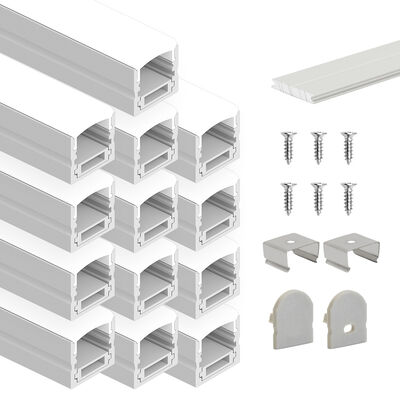 İyi bir fiyat. Yüzeye monte LED Şerit Kanalı için Kumlama Oksidasyonlu 17.0 * 19.9mm LED Alüminyum Profil 6063 T5 Alaşımı çevrimiçi