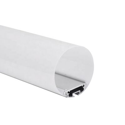 İyi bir fiyat. 60mm Yuvarlak Alüminyum 6063-T5 LED Şerit Alüminyum Profili Diffuser Kapaklı KN9 çevrimiçi
