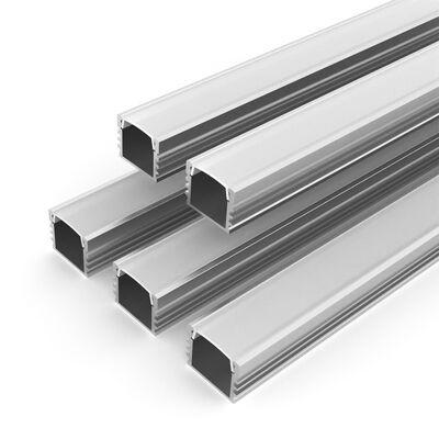 İyi bir fiyat. Yüzey Montajı LED Şerit Anodizasyonlu Yüzey ve Dekoratif Işıklandırma için PC Kapaklı Alüminyum Profili H7.5mm * W12.0mm çevrimiçi