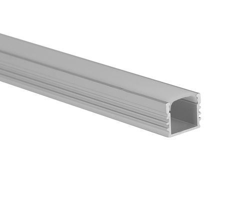 W16.5mm H13.5mmLineer Aydınlatma 6063 T5 LED Şerit Alüminyum Profil, PC difüzör kapaklı