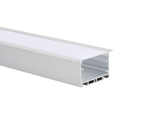 Led alüminyum kanal W50*H35mm Siyah PC Kapak Gömme Alüminyum LED Profil