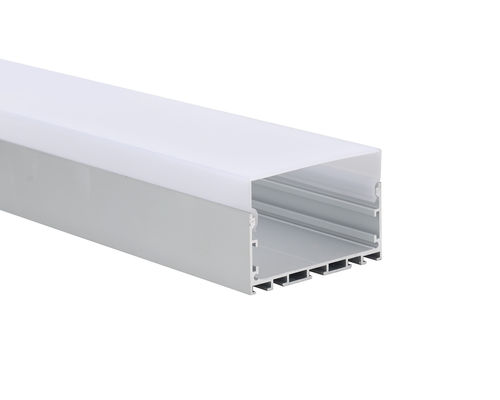 PC kapaklı LED Şerit Alüminyum Profilli lineer ışık ekstrüzyonu 75x50mm