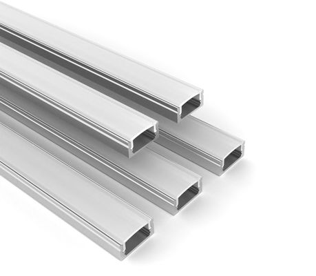 Yüzey Montajlı LED şerit alüminyum profil 17 * 9mm PC Kapaklı led lineer aydınlatma