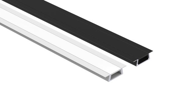 Gömme Alüminyum LED Profil 6063 T5 Kapaklı ledli alüminyum kanal