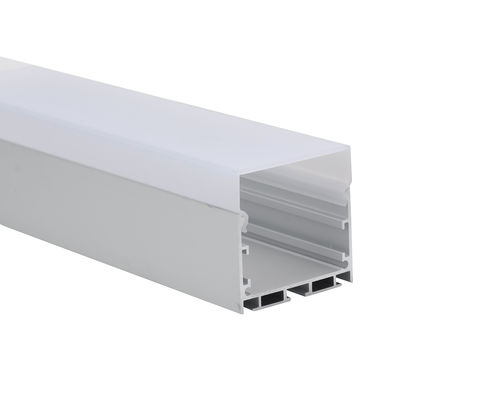 İyi bir fiyat. W50*H50mm LED Şerit Alüminyum Profil Kumlama 6063 T5 PC Difüzör Kapağı çevrimiçi