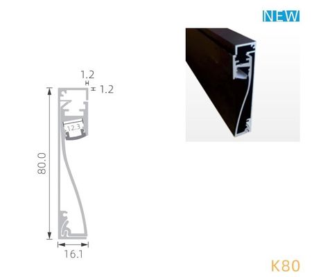 İyi bir fiyat. Plastik Difüzörlü T5 6063 IP20 Alüminyum LED Duvar Profili Kumlama çevrimiçi