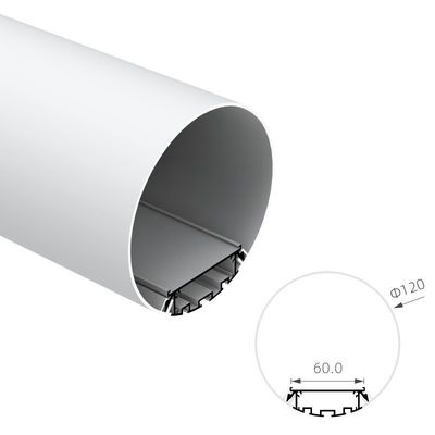 Dia 120mm RoHS Yuvarlak LED Alüminyum Profil KN10 Kaldırma Eloksallı