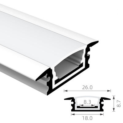 İyi bir fiyat. H8.7mm IP65 Square Waterproof LED Channel 6063 T5 Recessed Led Aluminium Profile çevrimiçi