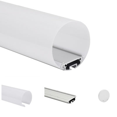6063 T5 Yuvarlak LED Profil Çapı 60mm Ev Konut Bina Süslemeleri Aydınlatma KN9 Kullanarak