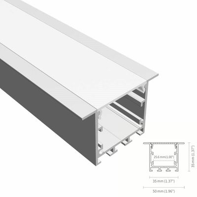 İyi bir fiyat. Parlama Önleyici Led Kanal Profili T5 6063 Kaldırma Gömme Alüminyum LED Profil çevrimiçi