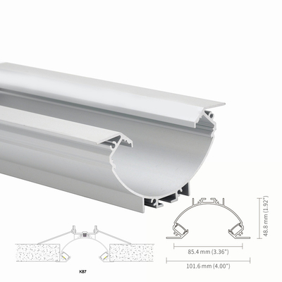 Tavan Işık için Sprey Caoting H48.8mm Gömme Alüminyum LED Profil IP20