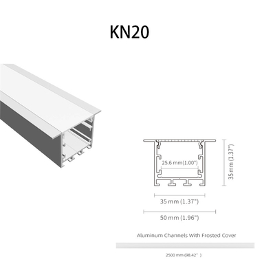 6063 T5 Gömme LED Alüminyum Profil IP20 Su Geçirmez Soğutucu