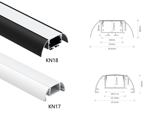 OEM ODM IP20 Gömme Alüminyum LED Profil 6063 T5 Alüminyum Alaşım