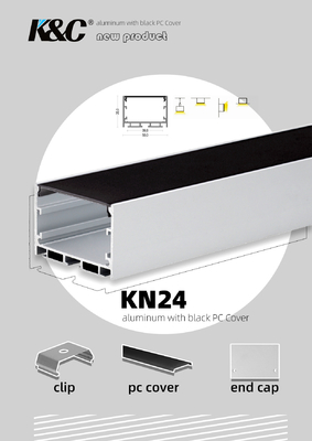 W50mm * H35mm LED Kanal Difüzörlü LED Şerit Alüminyum Kasa
