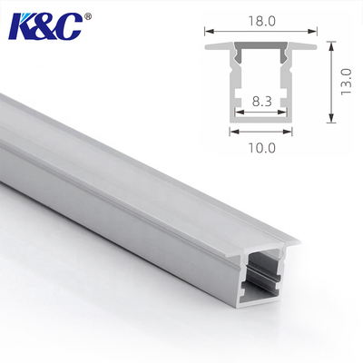 İyi bir fiyat. Düz 18*10mm Gömme Alüminyum LED Profil Montajlı Montaj çevrimiçi