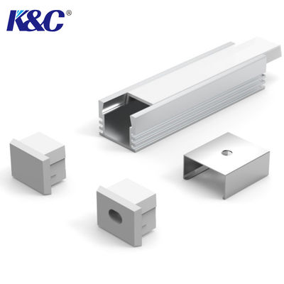 Pc Kapaklı Pmma Buzlu Led Şerit Alüminyum Profil Alaşımlı Kumlama