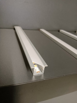 Temper Ekstrüzyon 6063 T5 Led Şerit Gömme Kanal Kumlama
