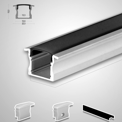 İyi bir fiyat. Led Lineer Çözüm için Pc Kapak Ekstrüzyon Gömme Alüminyum Led Profil Pc Difüzör Ugr Kapak çevrimiçi