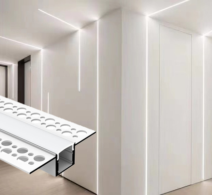 Tavan LED Işık Şeritleri Alüminyum Kanal İçin Gömme Alçıpan Alçı Alçı Alüminyum Led Profil